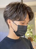 フィフス 渋谷(fifth)&nbsp;ニュアンスパーマツーブロックマッシュセンターパート前下がり