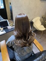 ルモ(Lumo)&nbsp;【MIHO】ミルクティーグレージュ×セミロング