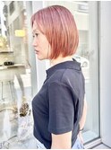 センターパートボブ/ハイトーンボブ