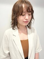 キャパ セントラル 天神 大名店(CAPA central) ミディアムレイヤーパーマ　ウェーブパーマ　フェイスレイヤー