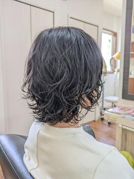 オブジェ ヘアープロデュース ウルフ×パーマ