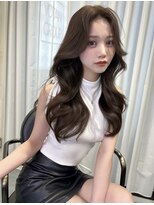 リリー(Lilley) (lilley内堀)韓国ヘア×センター分け×マロンベージュ