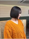 地毛風カラー/切りっぱなしボブ/ショートボブ[船橋]