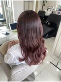 ブリーチなし、ダブルカラーなし、ピンクカラー