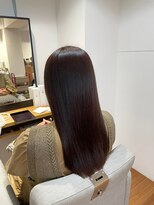 カルフール 草加本店(Carrefour)&nbsp;ダークブラウン・セミロング・酸熱トリートメント・韓国風ヘア