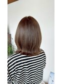 髪質改善ヘアカラー/佐賀/外ハネ/オリーブアッシュ