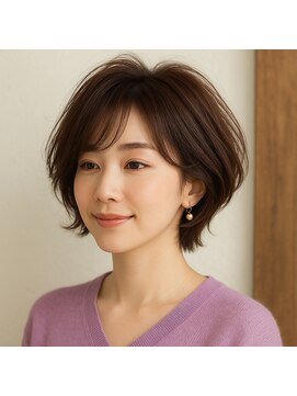 スープレックス ヘアーデザイン(SOUPREX HAIR DESIGN) 美フォルムふんわりショートボブ　20代 30代 40代 50代 60代