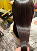 クラゲヘアー/小顔に見せるヘア/ココアベージュ/縮毛矯正