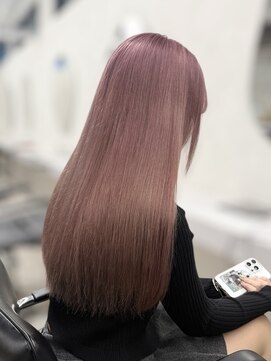 ノアル 大宮店(NOAHL) ピンクベージュ／ピンク／ベージュ／ダブルカラー／髪質改善　M