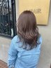 【ハイライト/白髪ぼかし◎】似合わせカット＋透明感カラー＋生oilTR ￥21900