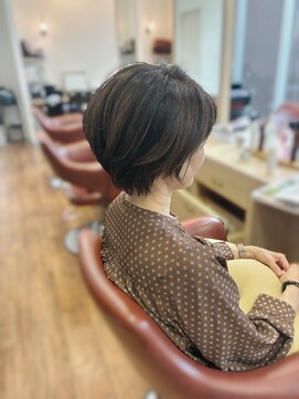 アトリエファゴ ハナミズキ店 【Chikano】ピクシーショート×ハイライト