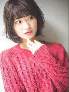 グルグル 下総中山店(GULGUL) 黒髪 大人可愛いレイヤー小顔ボブ 下総中山