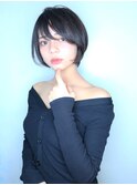 【morio池袋】大人可愛い前下がり小顔ジェンダーレスショート♪