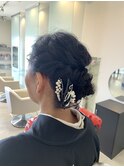 お母様ヘアセット/ヘアアレンジ/結婚式/二次会/お呼ばれヘア