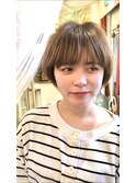大人可愛いマッシュショート