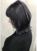 ダークグレー/暗髪/黒髪風グレー/ブルージュ【就活でもOK】
