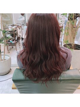 ミューズジャルダン(MUSE jardin) ルージュピンク×セミロング