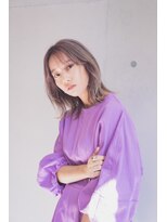 遊人セントラル(CENTRAL)&nbsp;[心斎橋/難波］ホワイトラベンダー◇ ナチュラルボブ