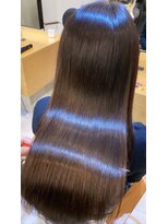 ジーナ 福岡天神(Zina)&nbsp;小顔セミウェットウェーブピンクベージュハイライトカラー