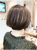ショコラグレージュの束感ショート　田原佐知子