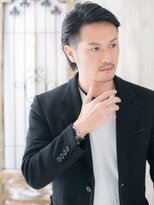 メンズヘア ビーセカンド 草加店(MENS HAIR B-2) ツーブロック刈り上げ黒髪バーバースタイルL