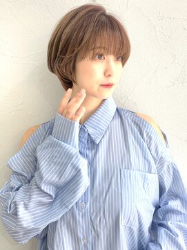 アンド ストーリーズ(&STORIES) 大人可愛い小顔ひし形クビレ丸みボブ20代30代大人ショート