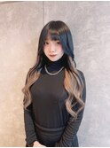 #プルエクステ#グラデーション#ハイトーン#ブラック#名古屋