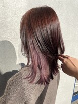 ミーツ バイ カシェート 武蔵藤沢店(meets by cachette)&nbsp;インナーカラー＊ピンクベージュ