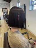 切りっぱなしボブ