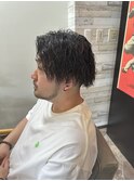 ツイストスパイラルパーマ/メンズカット/波巻きパーマ/札幌/大通