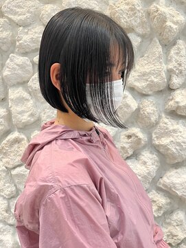 モアナ バイ ヘッドライト 沖縄東崎店(Moana by HEADLIGHT) Moana[東崎]#ミニボブ#前下がりボブ#艶髪#20代30代40代50代