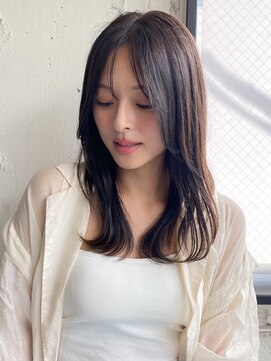 エトラ 渋谷店(etora) 前髪 アンブレラカラー こなれミディ イメチェン ウェーブパーマ