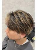 黒金メッシュハイライト