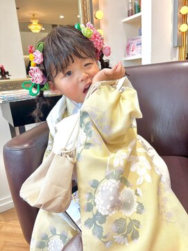 コワファースト  させぼ五番街店(COIFF1RST) 七五三ヘア