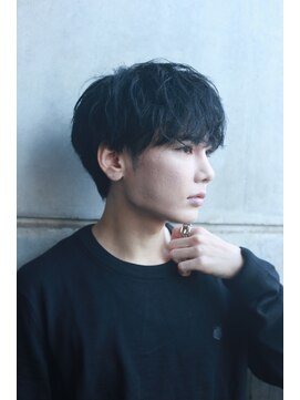 リノ 吉祥寺(Lino kichijoji) 無造作マッシュ黒髪ブルーブラック