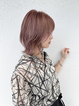 マスカリ(muscali) くびれヘア#ハイライトカラー#アプリコットオレンジピンクb19