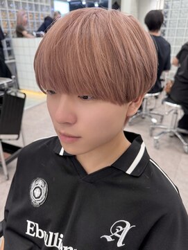 サンクマーケット 渋谷(cinq MARKET) メンズマッシュとも相性の良いメンズミルクティーカラー