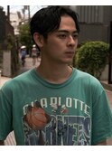 スパイキーショート マッシュ センターパート ビジネス
