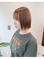 ロンドリゼル 札幌(Lond RiseL) オリーブグレー/前髪/ボブ/マロンベージュ/レイヤーカット/小顔