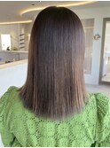 桑名ロングレイヤーカットハッシュカット透明感カラー重めロング