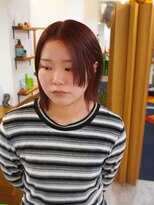ディッセンバー 伊勢崎(December)&nbsp;切りっぱなしボブ/ミニボブ/丸くないボブ/ヘーゼルベージュ