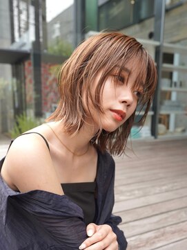 ニコトウキョウ 新宿(nico TOKYO) 韓国ヘアーハッシュカットレイヤーカットグレージュブリーチ無し