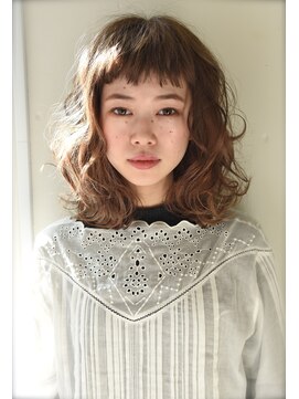 ユノ(juno) 【juno】Springナチュラルふわふわウェーブパーマ★ミディアム