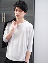 エムスラッシュ みなとみらい馬車道店(M SLASH)&nbsp;M.SLASH馬車道/ナチュラルパーマ/束感カット/くせ毛ショートz