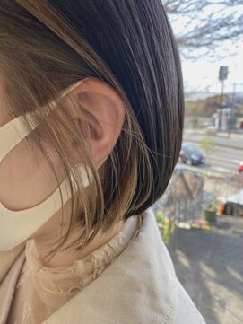 パディントン(Paddington) インナーシルバー♪ぱっつん風ボブ☆