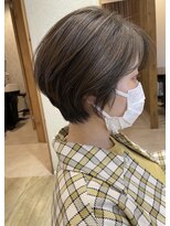 シェル 津山の手店(shel)&nbsp;カジュアルショート20代30代大人可愛い小顔ショート丸みボブ