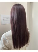 ラベンダーグレージュ/ダブルカラー/モーブカラー/髪質改善/天神