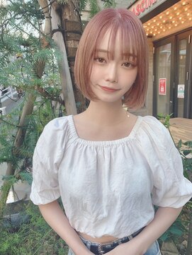 グロウ 秋葉原(grow) ハイトーンボブ×シースルーバング_gaa3429