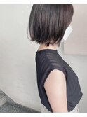 前下がりボブ 切りっぱなし 地毛風カラー【sk】