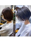 前下がりひし形美シルエットショートボブ【中村】
